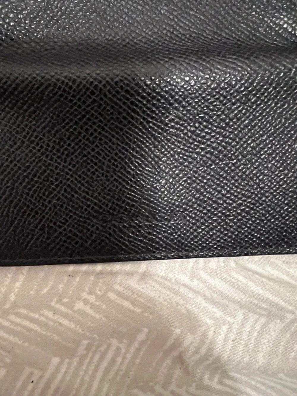 Vintage Coach Black Pebbled Leather Key Holder Wallet